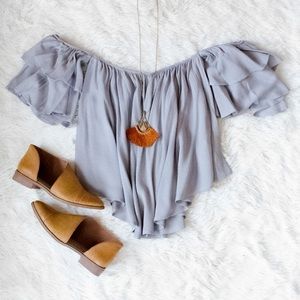 Noa Elle Off Shoulder Blouse
